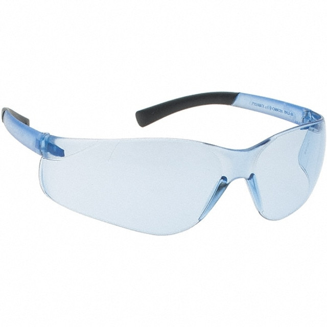 PYRAMEX S2560S Safety Glass: Scratch-Resistant, Polycarbonate, Blue Lenses