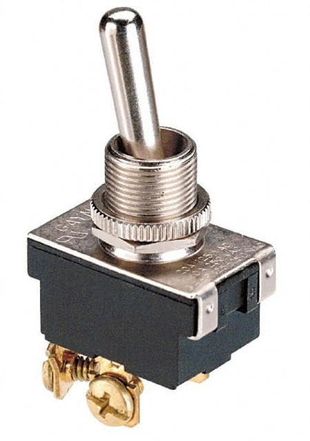 GC/Waldom 35-143 Toggle Switches; Switch Type: Heavy Duty ; Switch Sequence: On-Off-On ; Contact Form: 4PDT ; Actuator Type: Bat Handle ; Terminal Type: Screw ; Maximum Amperage at 125 Volts: 15