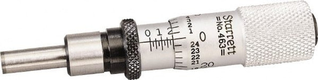 Starrett 52451 Mechanical Micrometer Heads; Minimum Measurement (Decimal Inch): 0; Accuracy: 0.000100 in; Maximum Measurement (Inch): 1/2; Thimble Diameter (Decimal Inch): 0.5313; Thimble Diameter (mm): 13.49; Digital Counter: No; Spindle Diameter (m