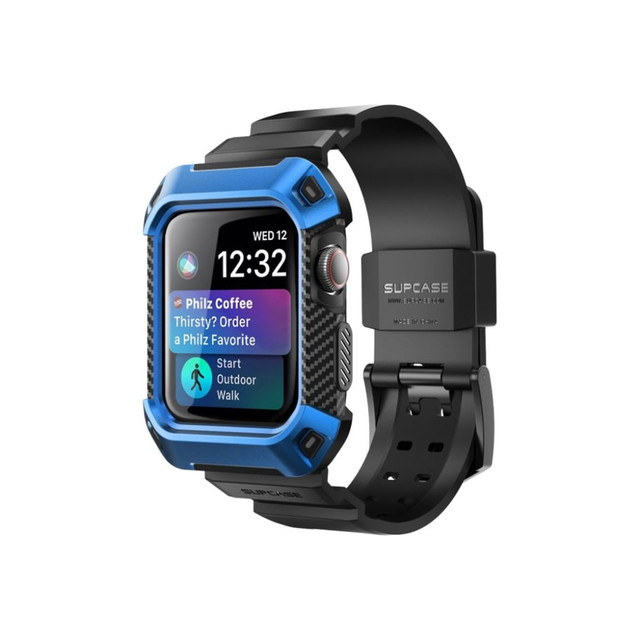 I BLASON LLC Supcase AW4-44-UBP-BLUE  Unicorn Beetle Pro - Wrist pack for smart watch - thermoplastic polyurethane (TPU) - blue - for Apple Watch (44 mm)