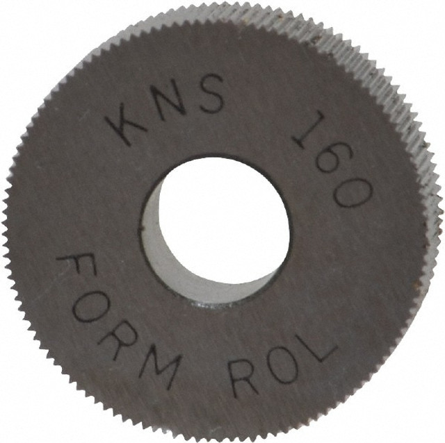 MSC KNS-160 Standard Knurl Wheel: 3/4" Dia, 80 ° Tooth Angle, Straight, High Speed Steel