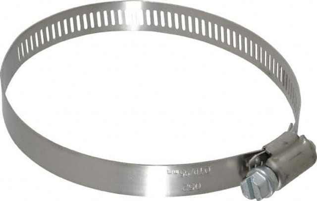 IDEAL TRIDON 5752051 Worm Gear Clamp: SAE 52, 2-13/16 to 3-3/4" Dia, Stainless Steel Band