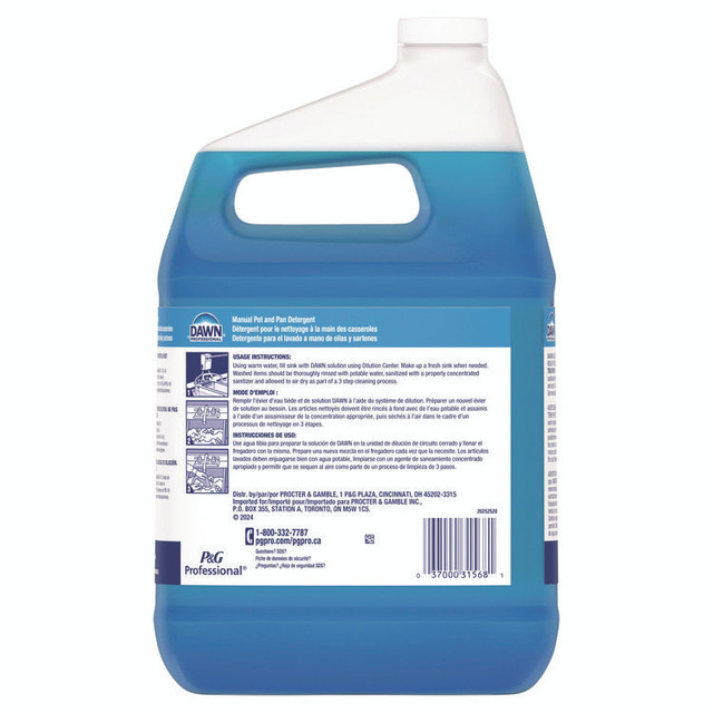PROCTER & GAMBLE Dawn® Professional 57446 Manual Pot/Pan Dish Detergent, Original Scent, 1 gal Jug, 4/Carton