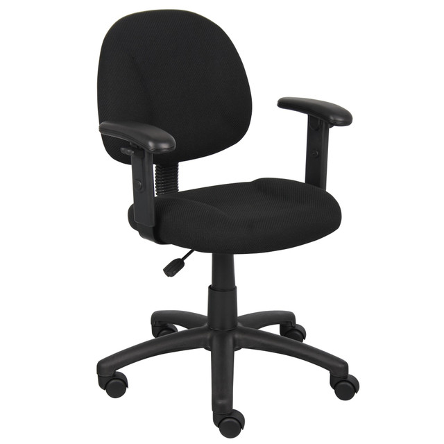 NORSTAR OFFICE PRODUCTS INC. B316-BK Boss Office Products Posture Mid-Back Task Chair, Black NORSTAR OFFICE PRODUCTS INC. B316-BK Boss Office Products Posture Mid-Back Task Chair, Black