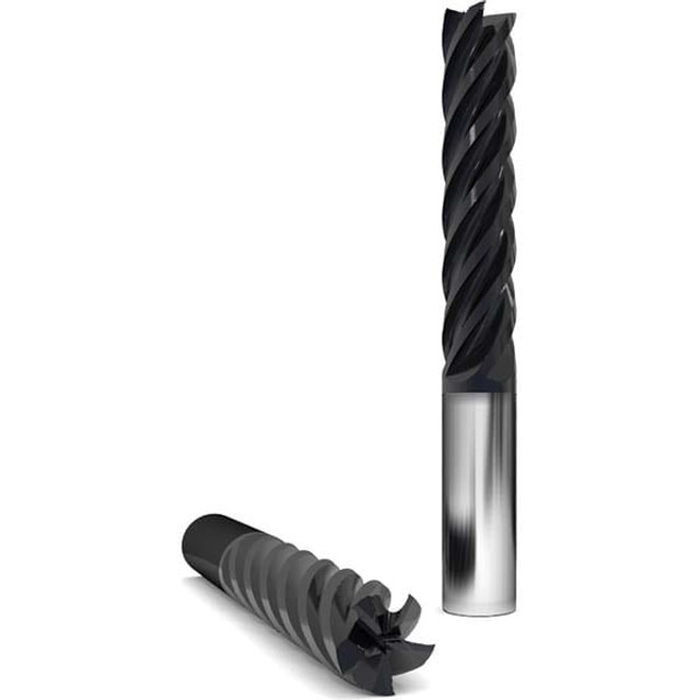 GWS 311461 Square End Mill: 1/4'' Dia, 1-1/4'' LOC, 1/4'' Shank Dia, 3'' OAL, 5 Flutes, Solid Carbide