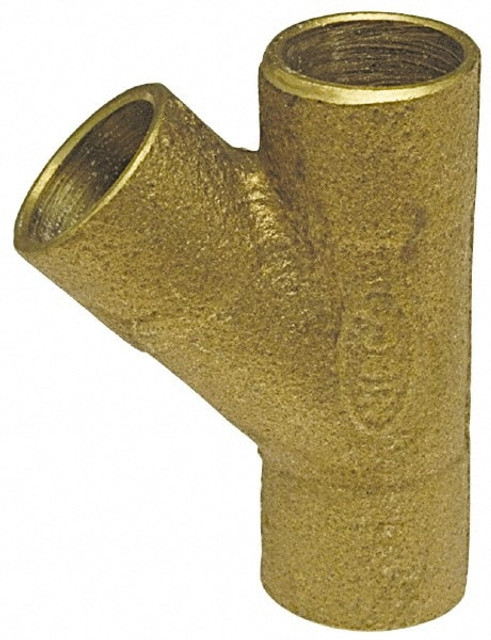 NIBCO B345300 Cast Copper Pipe 45 ° Wye: 1/2" Fitting, C x C x C, Pressure Fitting