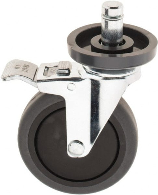 Value Collection CA5SBR-PU 5" Diam x 1-1/4" Wide, Polyurethane Swivel with Brake Caster