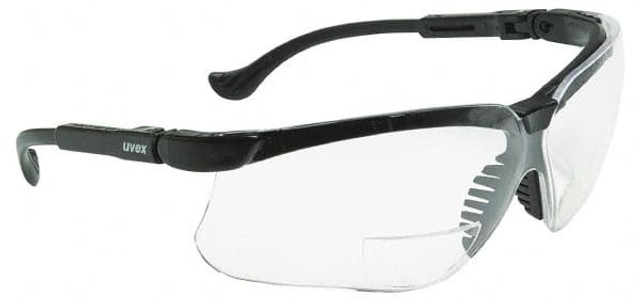 Uvex S3764 Magnifying Safety Glasses: +3, Clear Lenses, Scratch Resistant, ANSI Z87.1-2003