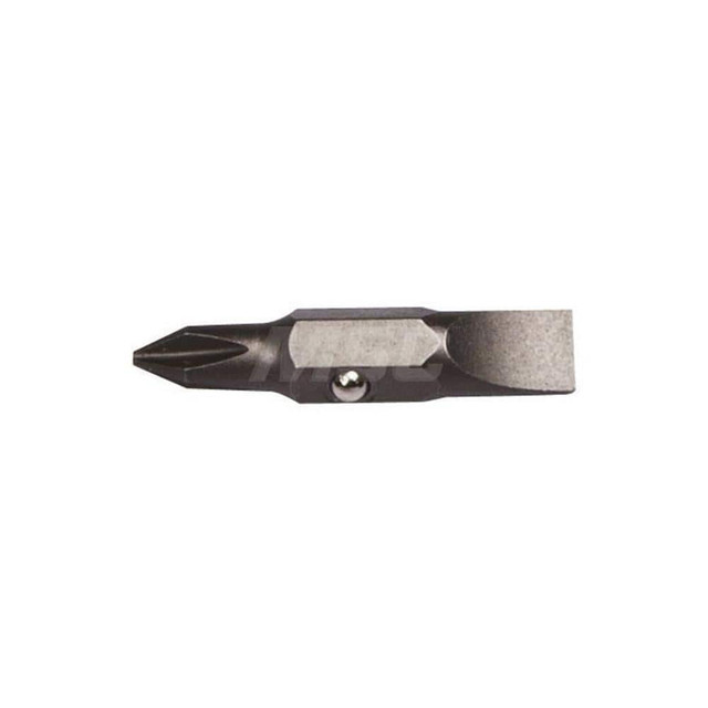 Klein Tools 32398 Power Screwdriver Bit: #1 Phillips, 1/4" Blade Width, 1/4" Hex Drive