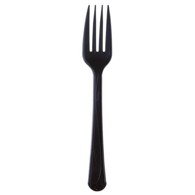 WADDINGTON NORTH AMERICA INC. ESVFKBK500 Eco-Products Vine Forks, 7in, Black, Pack Of 500 Forks