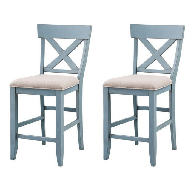 COAST TO COAST IMPORTS, LLC. Coast to Coast 40300  Counter-Height Dining Chairs, Natural, Set Of 2 Chairs