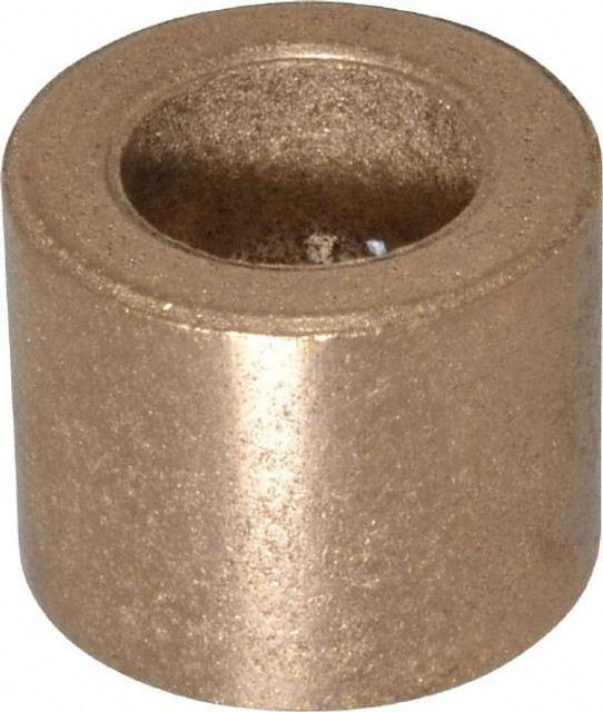 Boston Gear 34678 Sleeve Bearing: 3/8" ID, 5/8" OD, 1/2" OAL, Oil Impregnated Bronze