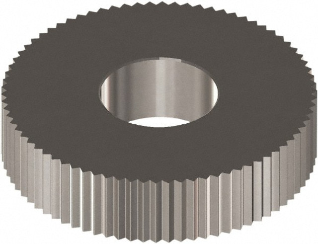 MSC CBSX1.2 Standard Knurl Wheel: 0.571" Dia, 90 ° Tooth Angle, 21 TPI, Straight, Cobalt