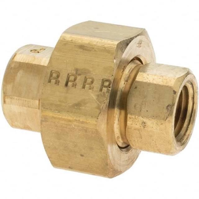 Parker 11119 Industrial Pipe Union: 1/4" Female Thread, FNPTF