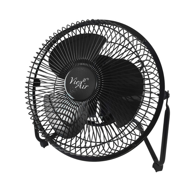 MEGAGOODS, INC. 99596361M Vie Air 8in High-Velocity Desk And Floor Fan, 10in x 5-1/2in, Black