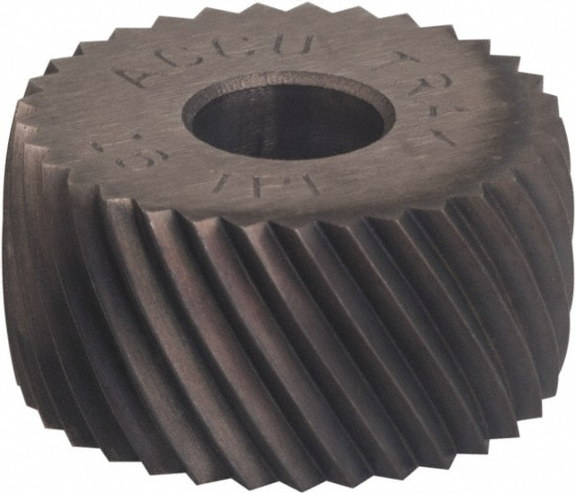 MSC GKLV230FNC Convex Knurl Wheel: 5/8" Dia, 90 ° Tooth Angle, 30 TPI, Diagonal, Cobalt