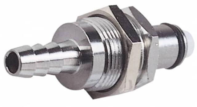 CPC Colder Products MC4204NA 1/4" Inside Tube Diam, Brass, Quick Disconnect, Hose Barb Panel Mount Coupling Insert