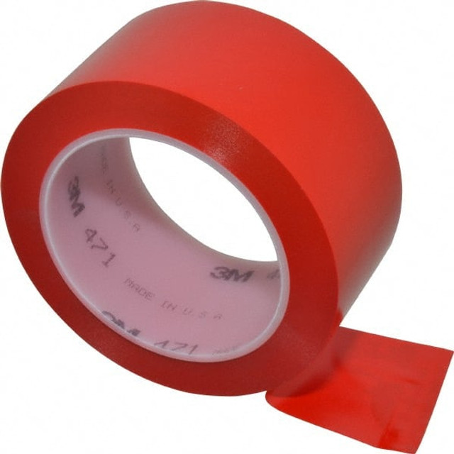 3M 7000028850 Floor & Aisle Marking Tape: 2" Wide, 108' Long, 5.2 mil Thick, Vinyl