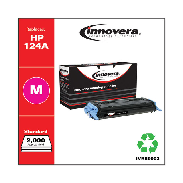 INNOVERA 86003 Remanufactured Magenta Toner, Replacement for 124A (Q6003A), 2,000 Page-Yield