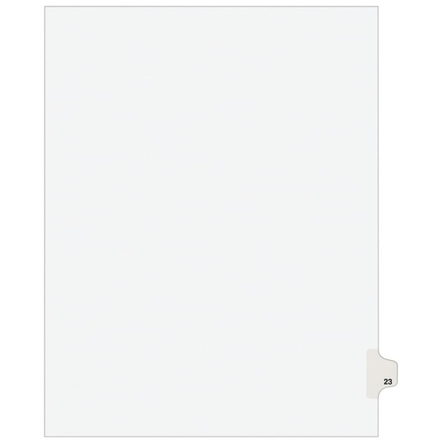 AVERY PRODUCTS CORPORATION 1023 Avery Individual Legal Dividers Avery Style, Letter Size, Side Tab #23, White Dividers/White Tabs