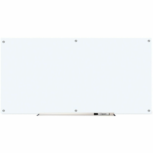 SP RICHARDS 52500 Lorell Glass Unframed Dry-Erase Whiteboard, 36in x 72in, White