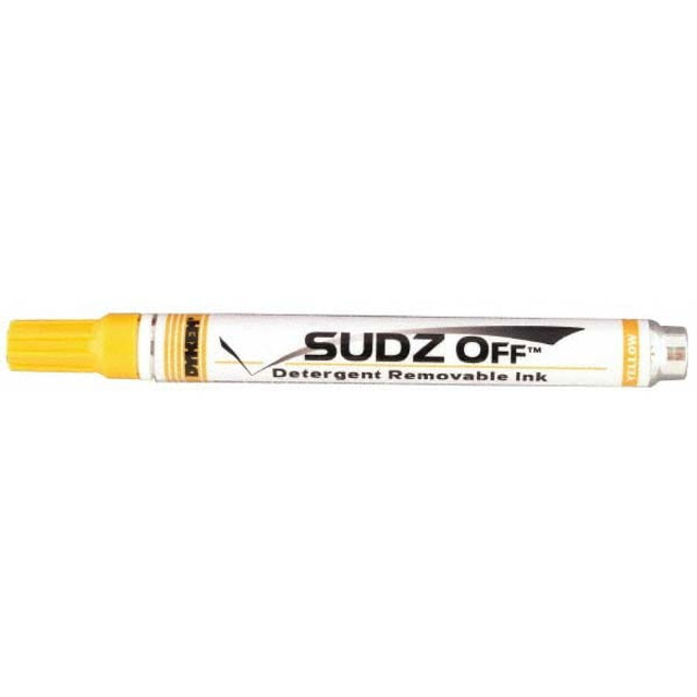 Dykem 91694 Marker: Yellow, Water-Resistant, Medium Point