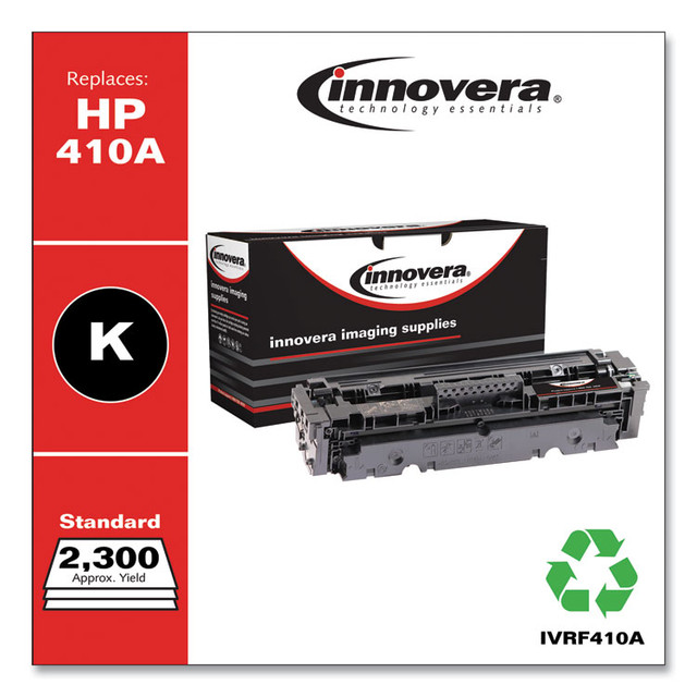 INNOVERA F410A Remanufactured Black Toner, Replacement for 410A (CF410A), 2,300 Page-Yield