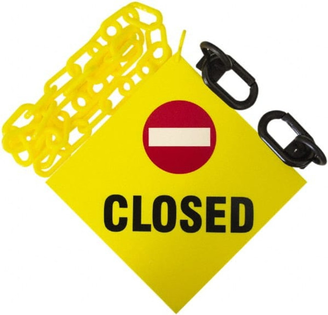 PRO-SAFE PS-7406CL 6' Long x 2" Wide Plastic Closed Sign Kit