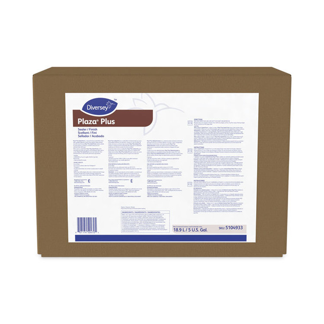 DIVERSEY 5104933 Plaza Hard Surface Sealer/Finish, Liquid, 5 gal Box