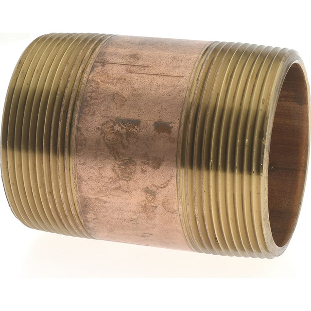 Merit Brass 2132-300 Brass Pipe Nipple: Threaded on Both Ends, 3" OAL, 2" NPT