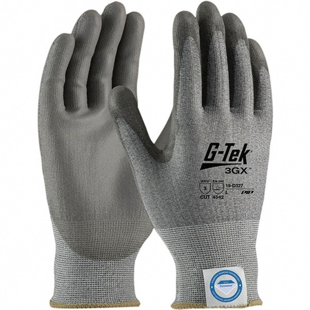 PIP 19-D327/XL Cut, Puncture & Abrasive-Resistant Gloves: Size XL, ANSI Cut A3, ANSI Puncture 2, Polyurethane, Dyneema