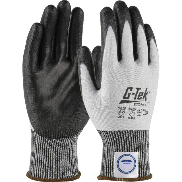PIP 19-D324/XXL Cut, Puncture & Abrasive-Resistant Gloves: Size 2XL, ANSI Cut A2, ANSI Puncture 3, Polyurethane, Dyneema