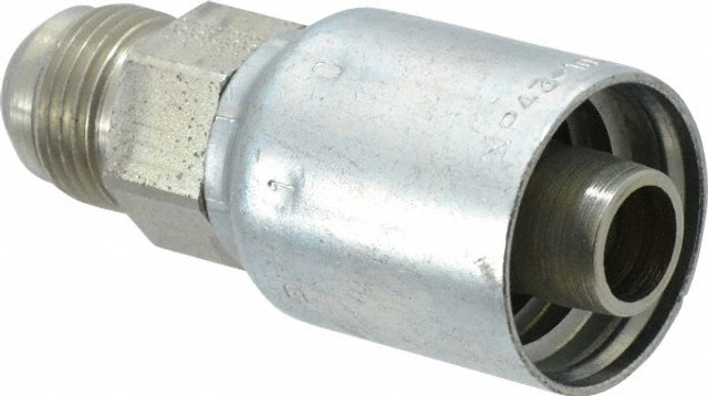 Parker 10343-10-10 Hydraulic Hose Male Rigid Fitting: 0.625" ID, 10 mm, 7/8-14