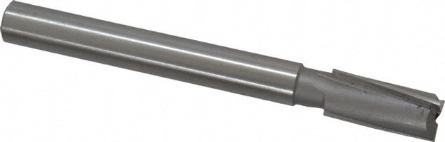 MSC 10392 19/32" Diam, 1/2" Shank, Diam, 3 Flutes, Straight Shank, Interchangeable Pilot Counterbore