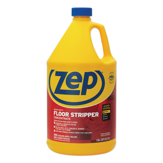 ZEP INC. Commercial® ZULFFS128CT Floor Stripper, Unscented, 1 gal, 4/Carton