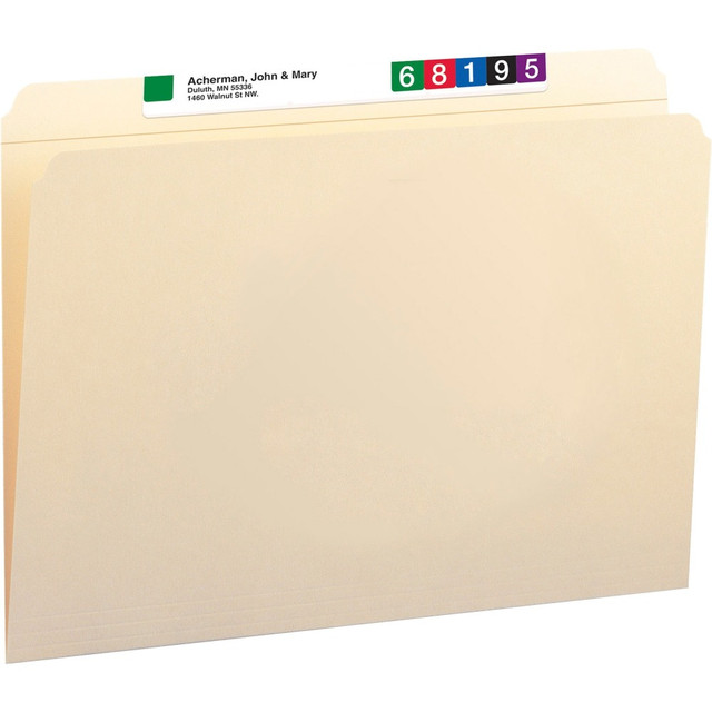 SMEAD MFG CO Smead 2K2-150C-1  Manila Reinforced Tab Fastener Folders, Legal Size, Straight Cut, Pack Of 50