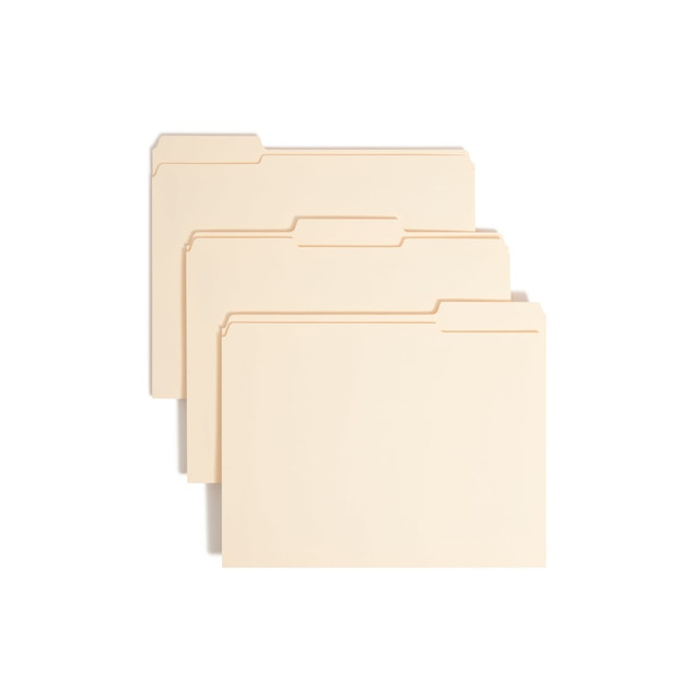 SMEAD MFG CO 2K2-153L-1 Smead Manila Reinforced Tab Fastener Folders, Letter Size, 1/3 Cut, Pack Of 50 SMEAD MFG CO 2K2-153L-1 Smead Manila Reinforced Tab Fastener Folders, Letter Size, 1/3 Cut, Pack Of 50