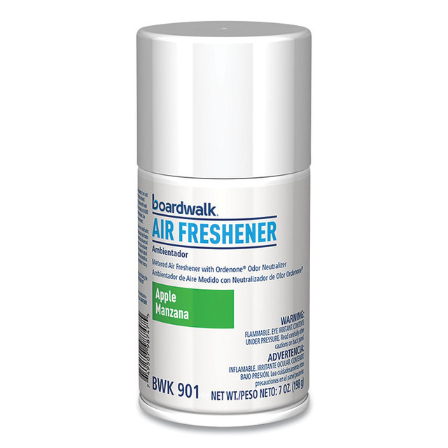 BOARDWALK 901 Metered Air Freshener Refill, Apple Harvest Scent, 7 oz Aerosol Spray, 12/Carton