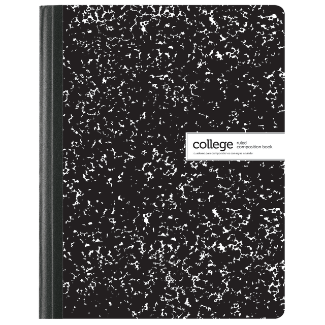OFFICE DEPOT 09065 Brand Composition Book, 7-1/2in x 9-3/4in, College Ruled, 100 Sheets, Black/White OFFICE DEPOT 09065 Brand Composition Book, 7-1/2in x 9-3/4in, College Ruled, 100 Sheets, Black/White