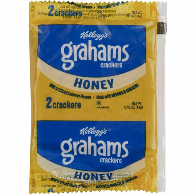 KELLOGGs 38406 Keebler Grahams Honey Crackers, 0.49 Oz, Carton Of 200 Crackers KELLOGGs 38406 Keebler Grahams Honey Crackers, 0.49 Oz, Carton Of 200 Crackers