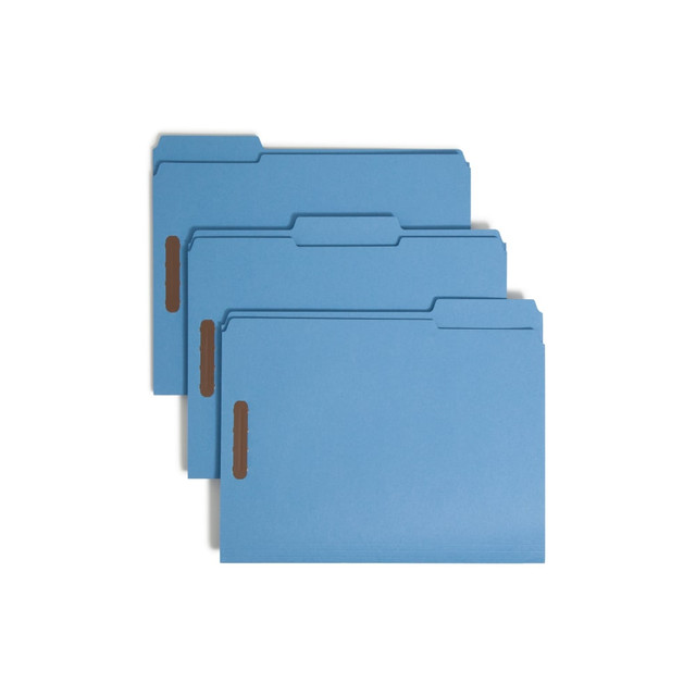 SMEAD MFG CO 2K2-153LBE-1&3 Smead Color Reinforced Tab Fastener Folders, Letter Size, 1/3 Cut, Blue, Pack Of 50 (12040) SMEAD MFG CO 2K2-153LBE-1&3 Smead Color Reinforced Tab Fastener Folders, Letter Size, 1/3 Cut, Blue, Pack Of 50 (12040)