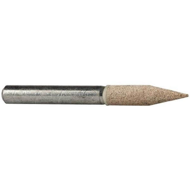 Cratex A15A80CXG 1/4 Mounted Point: 1-1/16" Thick, 1/4" Shank Dia, A15, 80 Grit, Medium