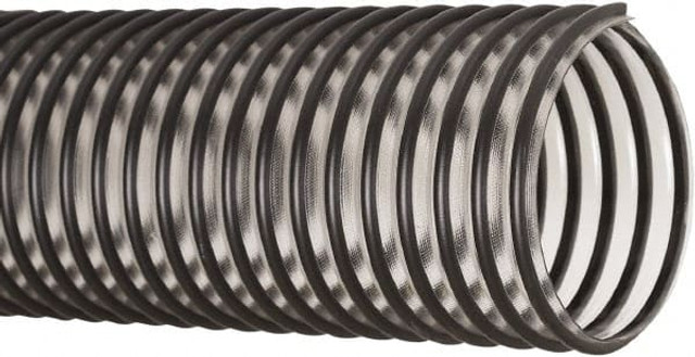 Flexaust 3504050000 Vacuum Duct Hose: Polyvinylchloride, 5" ID, 12 Hg Vac Rating, 17 psi