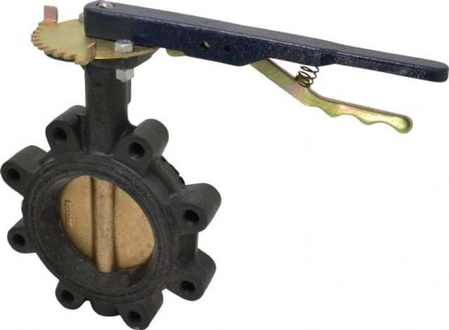 NIBCO NLG100H Manual Lug Butterfly Valve: 4" Pipe, Lever Handle