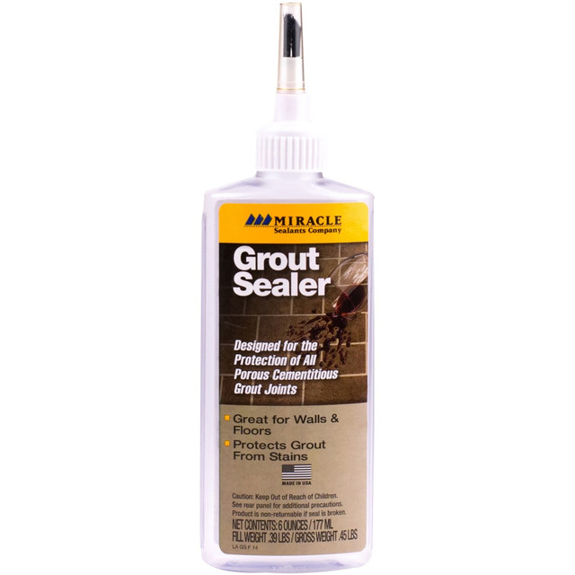 RUST-OLEUM CORPORATION GRTSLR6OZ12 Miracle Sealants 511 Grout Sealer, 6 Oz, Case Of 12 Bottles RUST-OLEUM CORPORATION GRTSLR6OZ12 Miracle Sealants 511 Grout Sealer, 6 Oz, Case Of 12 Bottles