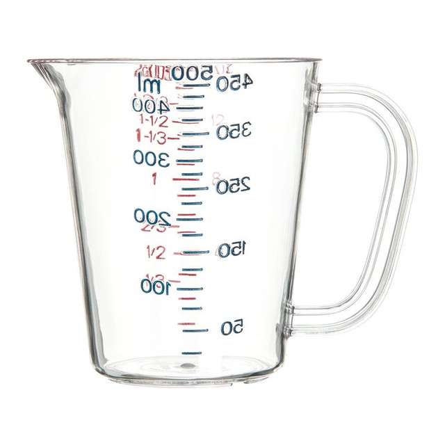 CFS BRANDS Carlisle 4314207 Commercial Measuring Cup, 1 pt, Plastic, Clear
