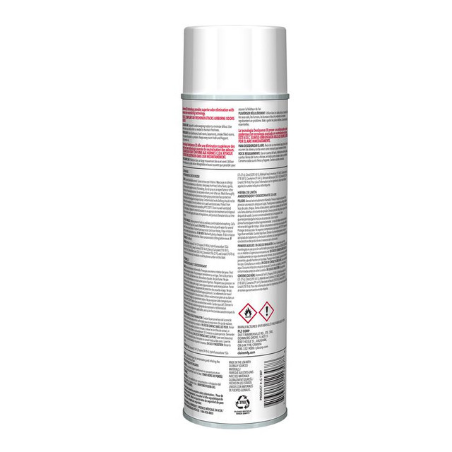 PLZ CORP Claire® 1307 Aerosol Air Freshener and Deodorizer, Lemongrass Citronella, 12 oz Aerosol Spray, 12 Cans