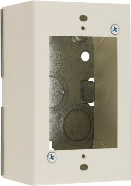 Wiremold V5748 Electrical Device Box: Steel, Rectangle, 4-5/8" OAH, 2-7/8" OAW, 1-3/4" OAD, 1 Gang