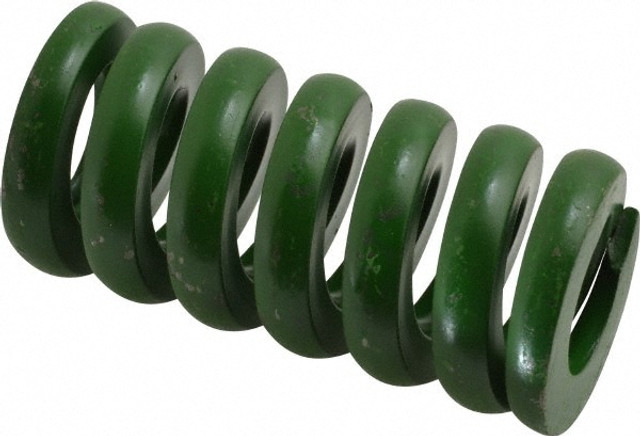 Associated Spring Raymond 106-712 Die Spring: 1-1/2" Hole Dia, 3/4" Rod Dia, 3" Free Length, Green