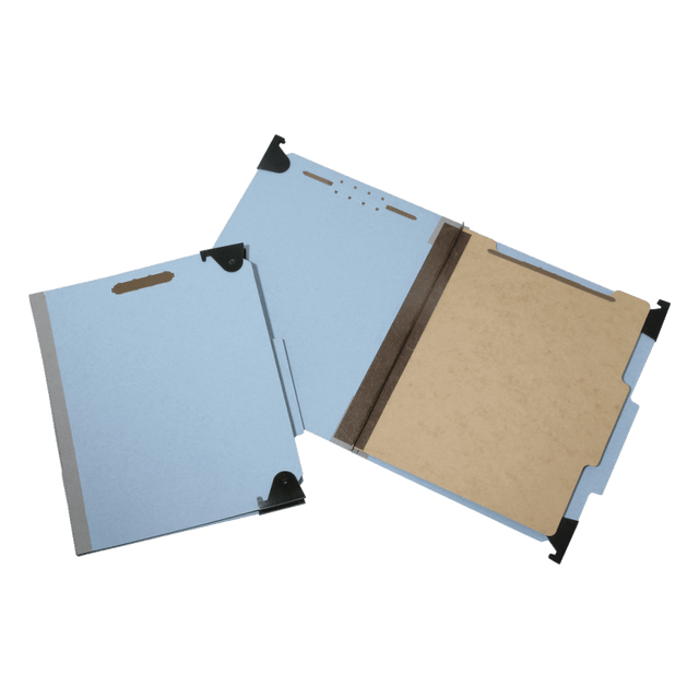 NATIONAL INDUSTRIES FOR THE BLIND 3723102 SKILCRAFT Hanging File Folders With 4-Section Fastener, 1in Capacity, Letter Size, 60% Recycled, Light Blue, Box Of 10 (AbilityOne 7530-01-372-3102) NATIONAL INDUSTRIES FOR THE BLIND 3723102 SKILCRAFT Hanging File Folders With 4-Section Fastener, 1in Capacity, Letter Size, 60% Recycled, Light Blue, Box Of 10 (AbilityOne 7530-01-372-3102)